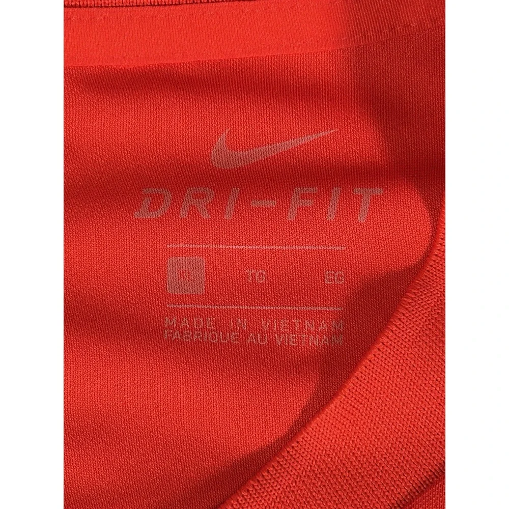 Nike Momentum Victory Polo Golf Shirt Mens XL Bright Orange Blade Collar 929142